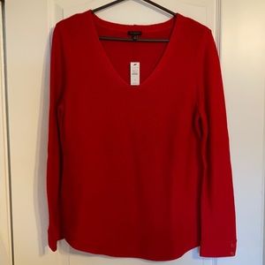 Talbots red sweater NWT size M